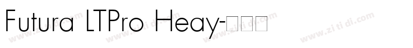 Futura LTPro Heay字体转换